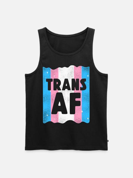 Transgender Trans LGBT Pride - Men's Premium Organic Tank Top - black