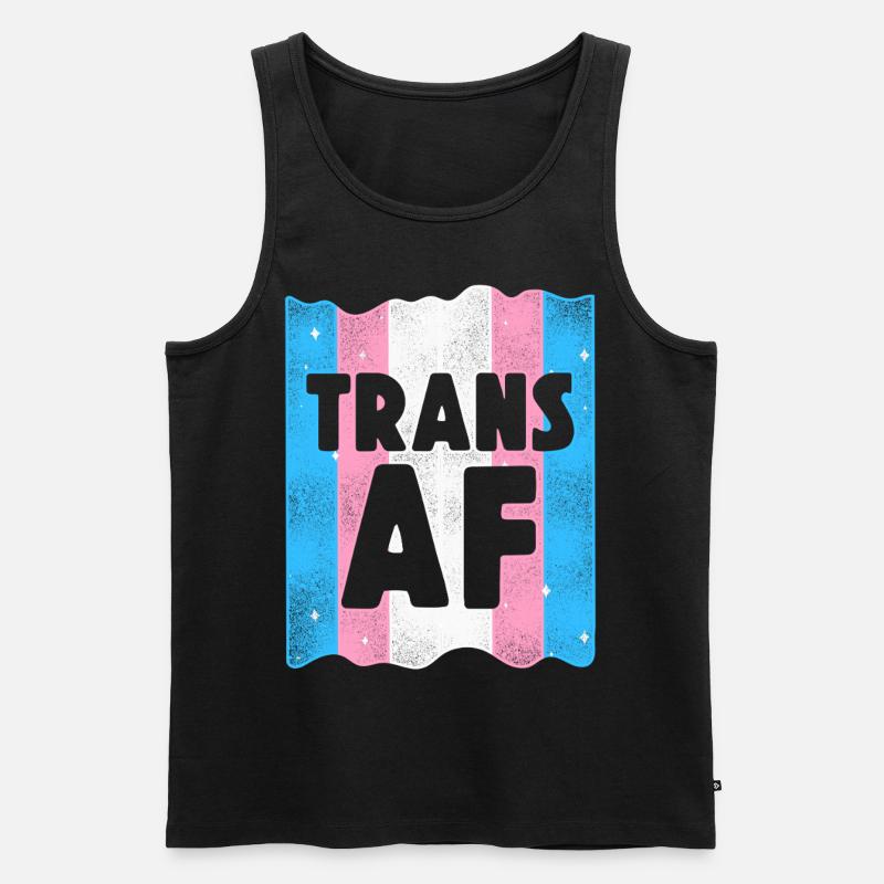Transgender Trans LGBT Pride - Männer Premium Bio Tank Top - Schwarz