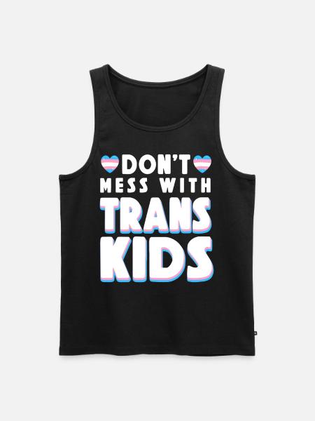Fierté LGBT transgenre - Débardeur bio Premium Homme - noir