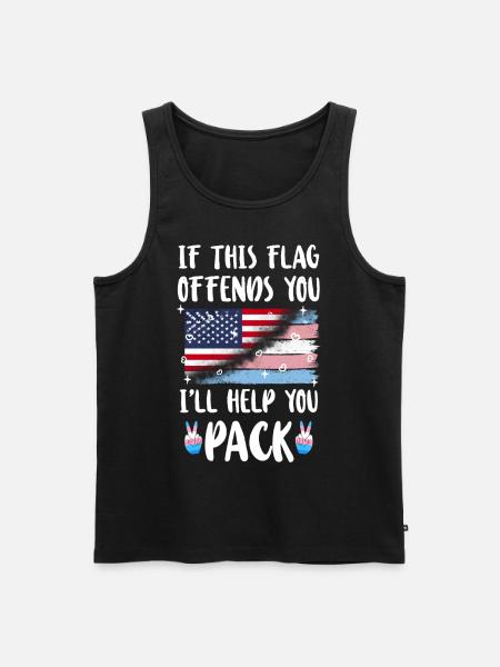 Transgender Trans LGBT Pride - Männer Premium Bio Tank Top - Schwarz