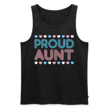 Transgender Trans LGBT Pride - Männer Premium Bio Tank Top - Schwarz - Vorne - Michal (187cm)