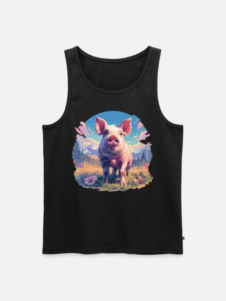 Cochon Cochon - Débardeur bio Premium Homme - noir