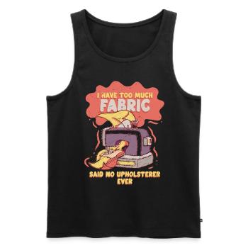 Polsterer Polsterin Polsterei - Männer Premium Bio Tank Top - Schwarz - Vorne - AI Model Male 178 light (178cm)