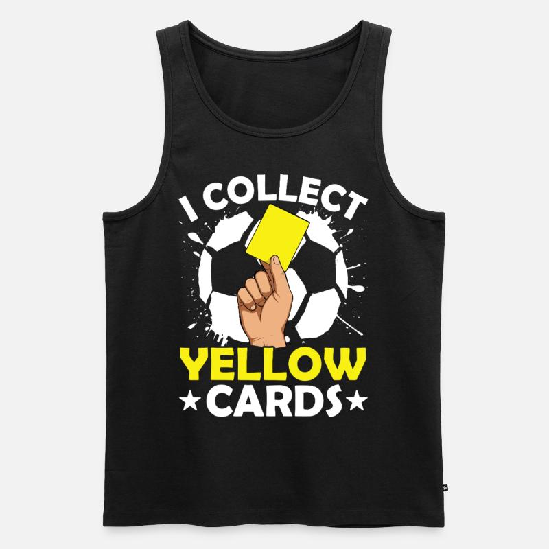 Fußball - Männer Premium Bio Tank Top - Schwarz