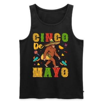 Cino De Mayo - Men's Premium Organic Tank Top - black - Front - AI Model Male 178 light (178cm)
