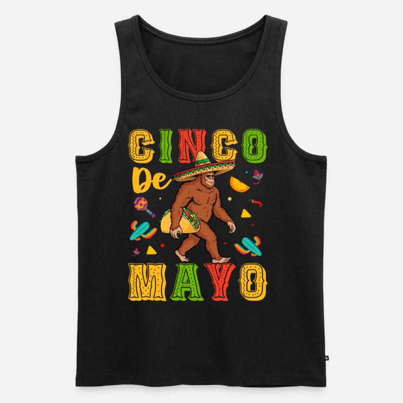 Cino De Mayo - Männer Premium Bio Tank Top - Schwarz
