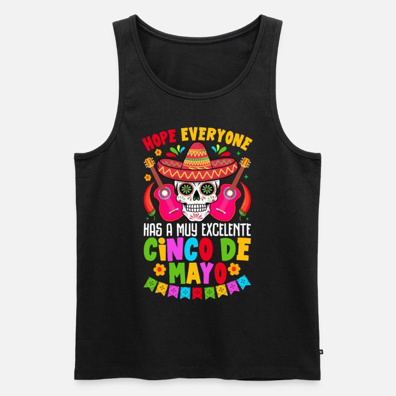 Cino de Mayo - Männer Premium Bio Tank Top - Schwarz