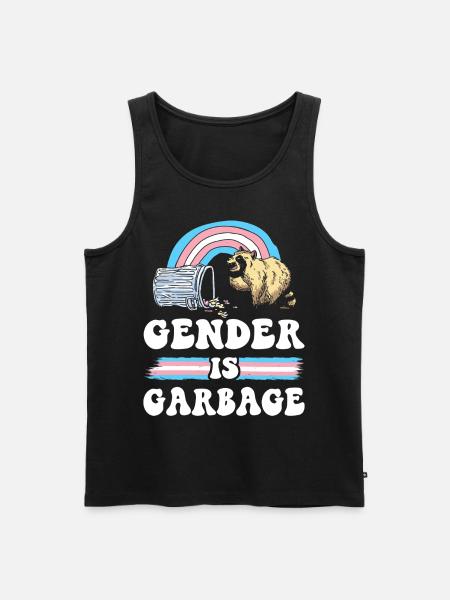 Transgender Trans LGBT Pride - Men's Premium Organic Tank Top - black