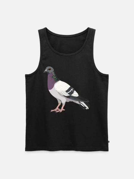 Pigeons Pigeon - Men's Premium Organic Tank Top - black
