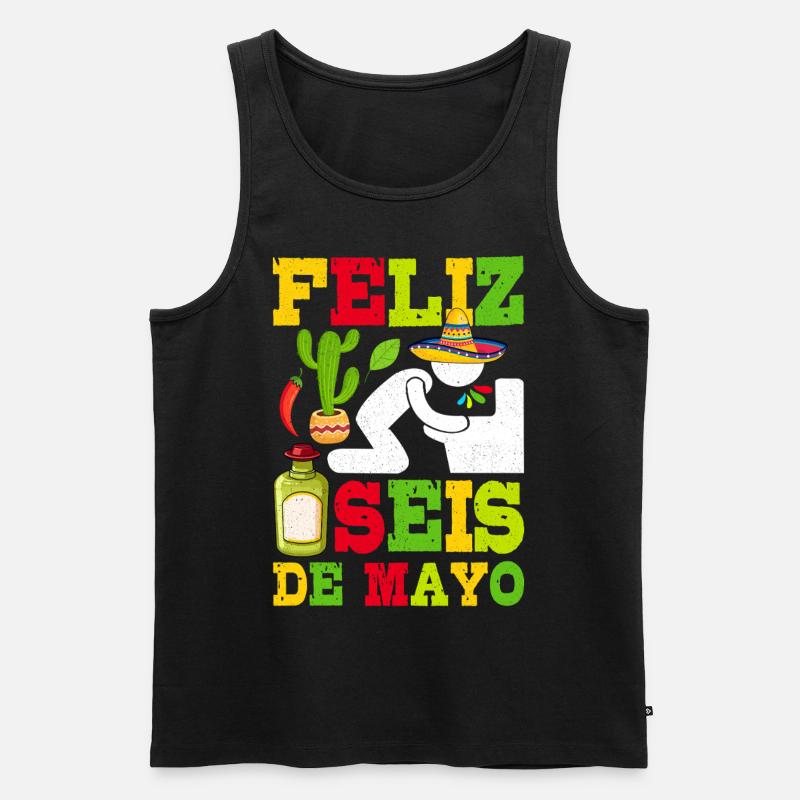 Cinco De Mayo - Männer Premium Bio Tank Top - Schwarz