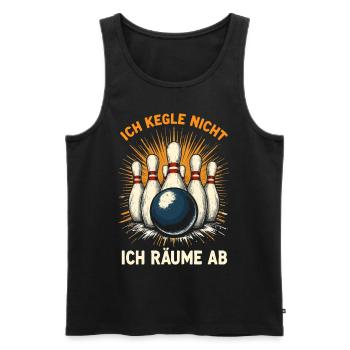 Kegeln Spruch Kegler Kegelclub Kegelverein - Männer Premium Bio Tank Top - Schwarz - Vorne - Michal (187cm)