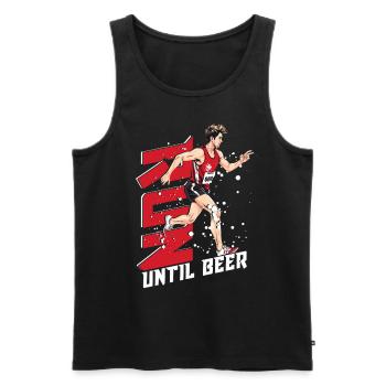 Marathon Marathonläufer Run Until Beer - Débardeur bio Premium Homme - noir - Devant - AI Model Male 178 light (178cm)
