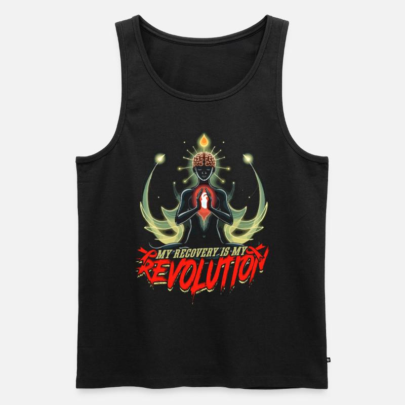 Schlaganfall Erholung - Männer Premium Bio Tank Top - Schwarz