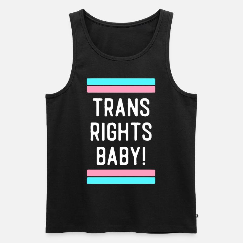 Transgender Trans LGBT Pride - Männer Premium Bio Tank Top - Schwarz