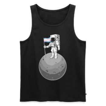 Transgender Trans LGBT Pride - Männer Premium Bio Tank Top - Schwarz - Vorne - AI Model Male 178 light (178cm)