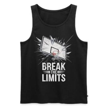 Dunk and Destruction – Break the Limits - Men's Premium Organic Tank Top - black - Front - AI Model Male 178 light (178cm)