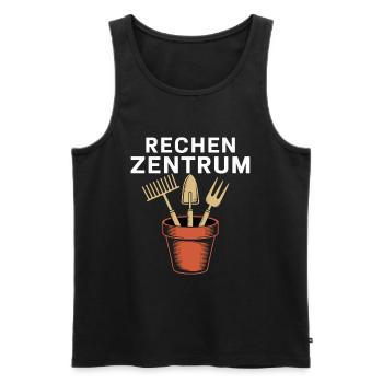 Rechen Zentrum Für Gartenliebhaber Im Stilvollen - Männer Premium Bio Tank Top - Schwarz - Vorne - Michal (187cm)