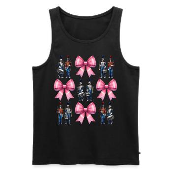 Coquette arc fanfare musicien fille - Débardeur bio Premium Homme - noir - Devant - Michal (187cm)
