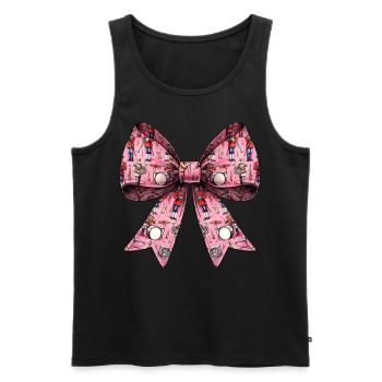 Coquette arc fanfare motif musicien - Débardeur bio Premium Homme - noir - Devant - Michal (187cm)