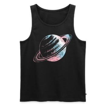 Transgender Trans LGBT Pride - Männer Premium Bio Tank Top - Schwarz - Vorne - Michal (187cm)