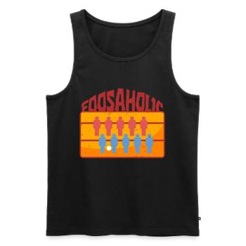 Tischfußball Tischkicker Foosaholic - Männer Premium Bio Tank Top - Schwarz - Vorne - Michal (187cm)