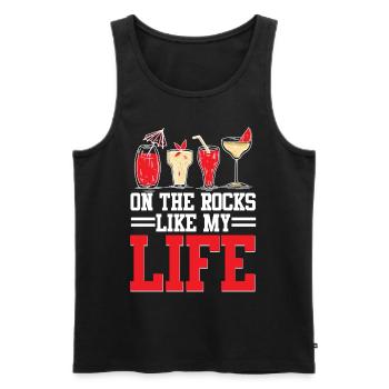Bartender Bartender Bartending - Men's Premium Organic Tank Top - black - Front - AI Model Male 178 light (178cm)