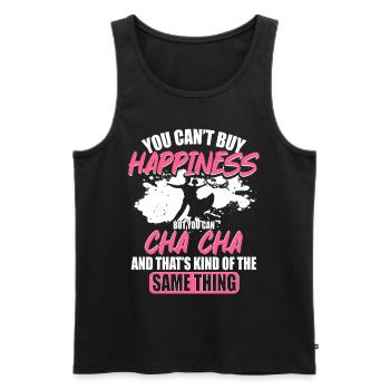 ChaCha Tanz You Can Cha Cha - Männer Premium Bio Tank Top - Schwarz - Vorne - AI Model Male 178 light (178cm)