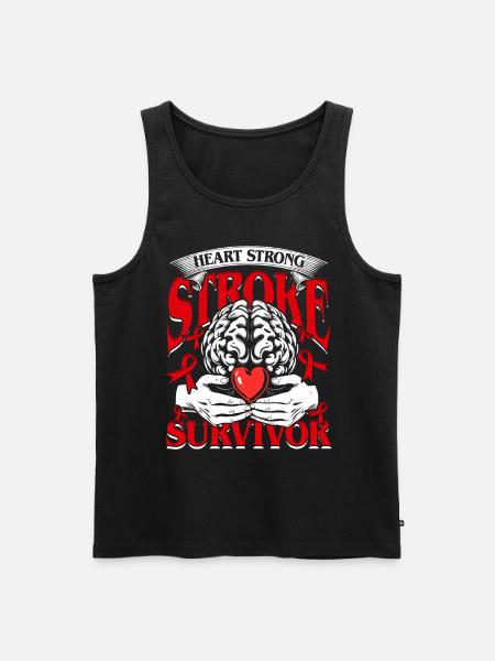 Schlaganfall Erholung - Männer Premium Bio Tank Top - Schwarz