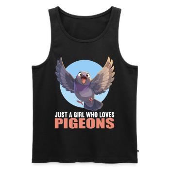 Pigeons Pigeon - Débardeur bio Premium Homme - noir - Devant - AI Model Male 178 light (178cm)