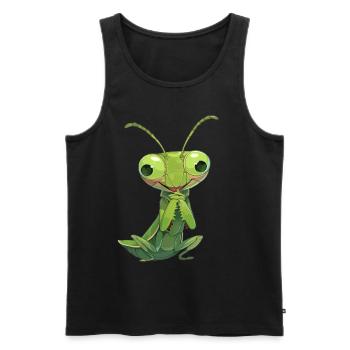 Praying mantises Praying mantis - Men's Premium Organic Tank Top - black - Front - AI Model Male 178 light (178cm)