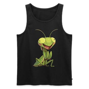 Gottesanbeterinnenen Gottesanbeterin - Männer Premium Bio Tank Top - Schwarz - Vorne - AI Model Male 178 light (178cm)