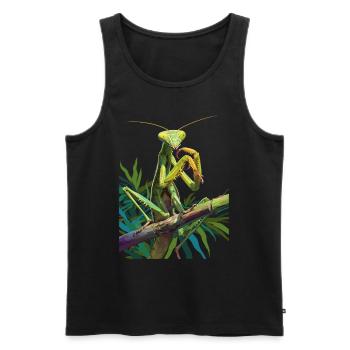 Gottesanbeterinnenen Gottesanbeterin - Männer Premium Bio Tank Top - Schwarz - Vorne - AI Model Male 178 light (178cm)