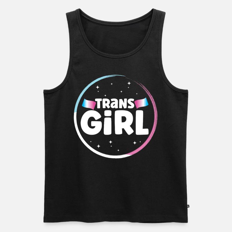 Transgender Trans LGBT Pride - Männer Premium Bio Tank Top - Schwarz
