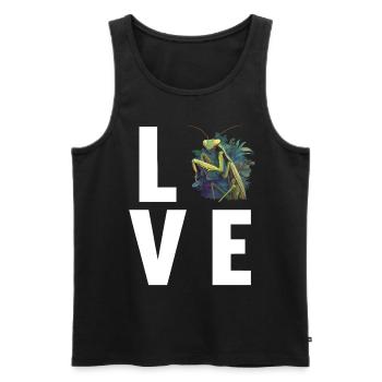 Praying mantises Praying mantis - Men's Premium Organic Tank Top - black - Front - AI Model Male 178 light (178cm)