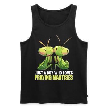 Praying mantises Praying mantis - Men's Premium Organic Tank Top - black - Front - Michal (187cm)