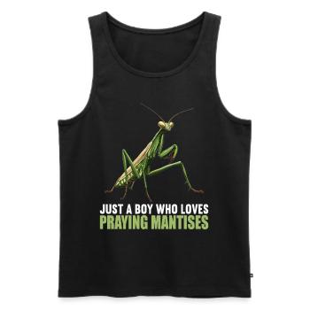 Praying mantises Praying mantis - Men's Premium Organic Tank Top - black - Front - Michal (187cm)