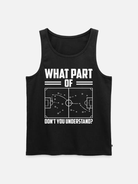Soccer - Men's Premium Organic Tank Top - black