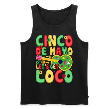 Cinco De Mayo - Männer Premium Bio Tank Top - Schwarz - Vorne - AI Model Male 178 light (178cm)