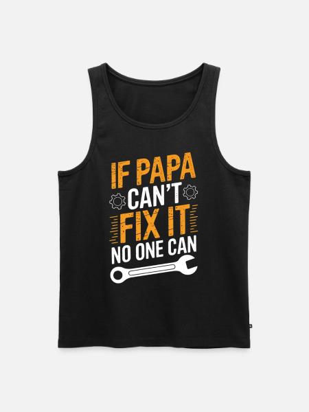 Funny Dad DIYer Saying Dad - Men's Premium Organic Tank Top - black