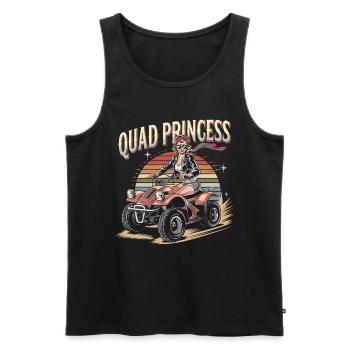 Quad Princess Adventure in Retro Style - Men's Premium Organic Tank Top - black - Front - Michal (187cm)