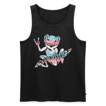 Transgender Trans LGBT Pride - Men's Premium Organic Tank Top - black - Front - AI Model Male 178 light (178cm)