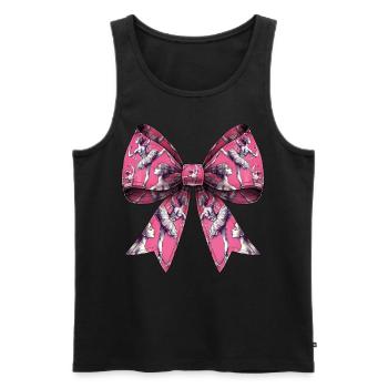 Coquette Bow Ballerina Tanz Ballett Tänzerin - Männer Premium Bio Tank Top - Schwarz - Vorne - AI Model Male 178 light (178cm)