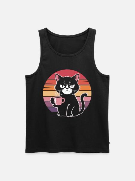 Bad mood, good coffee - Men's Premium Organic Tank Top - black