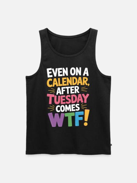 Tuesday over – WTF begins! - Men's Premium Organic Tank Top - black