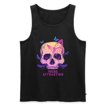 Dark Romance Fatal Attraction - Men's Premium Organic Tank Top - black - Front - AI Model Male 178 light (178cm)