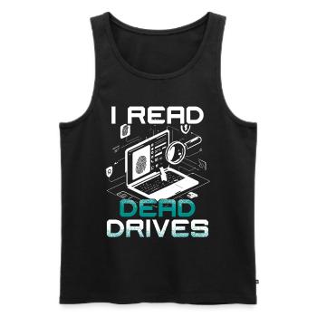 Digital Forensics - Men's Premium Organic Tank Top - black - Front - Michal (187cm)