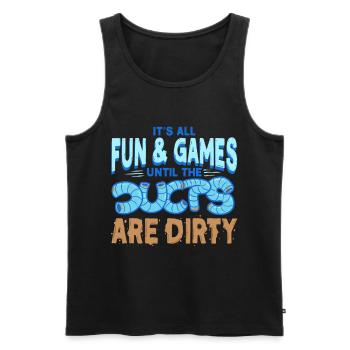Air Conditioning Technician HVAC Installer - Men's Premium Organic Tank Top - black - Front - AI Model Male 178 light (178cm)