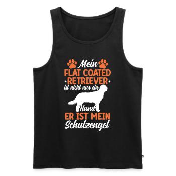 Flat Coated Retriever ist nicht nur ein Hund - Männer Premium Bio Tank Top - Schwarz - Vorne - AI Model Male 178 light (178cm)