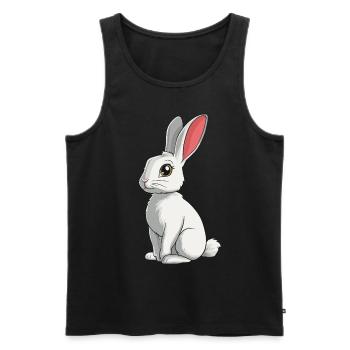 Lapin Lapin - Débardeur bio Premium Homme - noir - Devant - Michal (187cm)