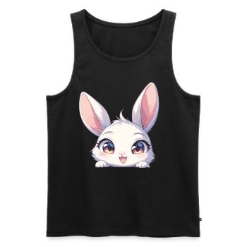 Lapin Lapin - Débardeur bio Premium Homme - noir - Devant - Michal (187cm)